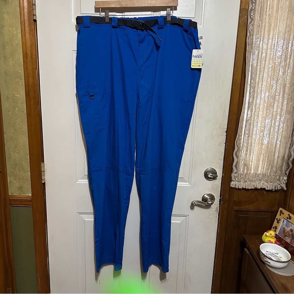 Code Happy Men's Scrub Cargo Pant, Royal Blue‎ Size: 2XL Tall New With Tags